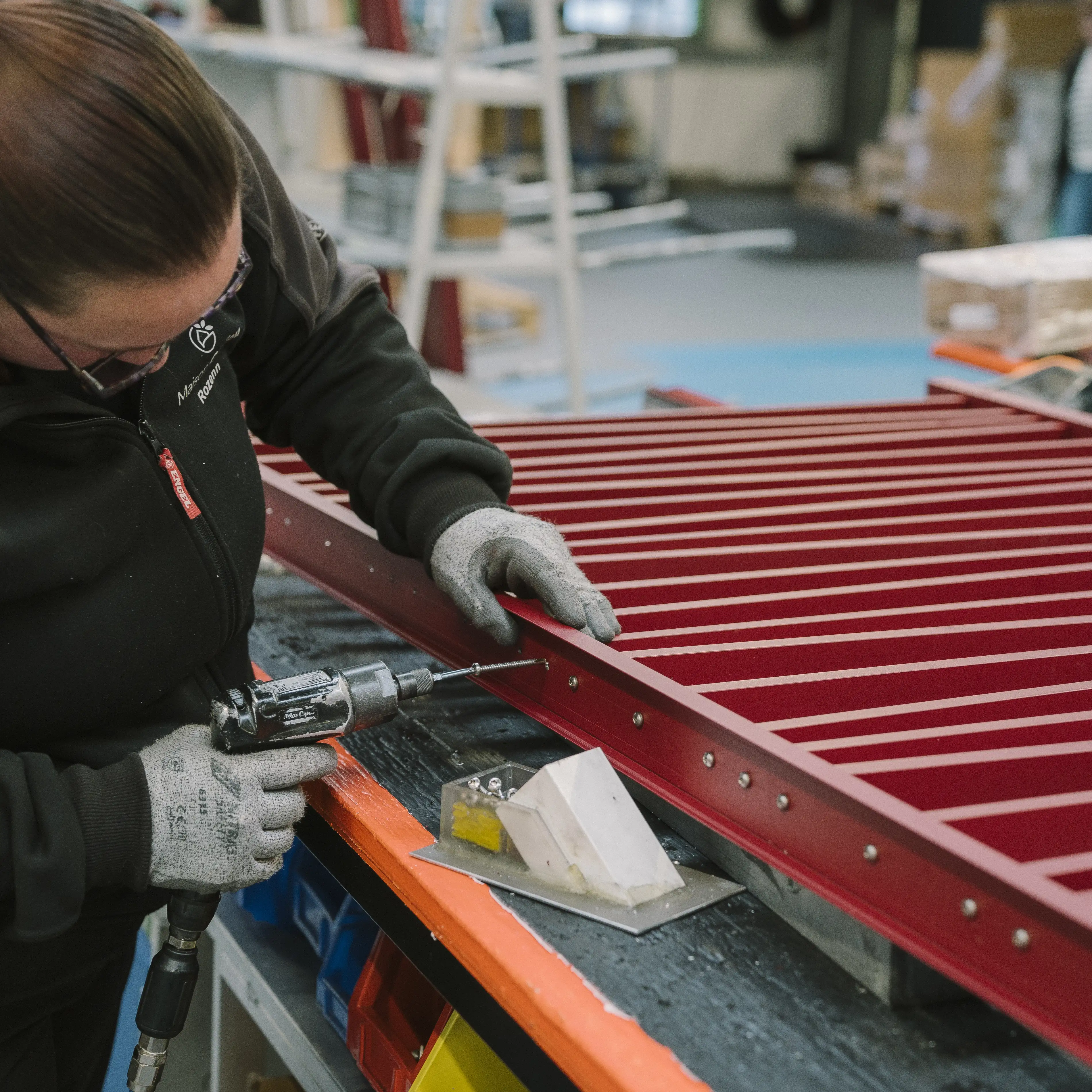 Travailleurs en noir et blanc